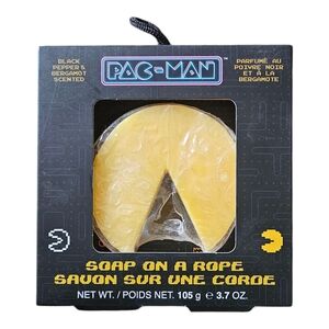 Pac-Man Soap On a Rope Bandai Namco Black Pepper & Bergamot Scented